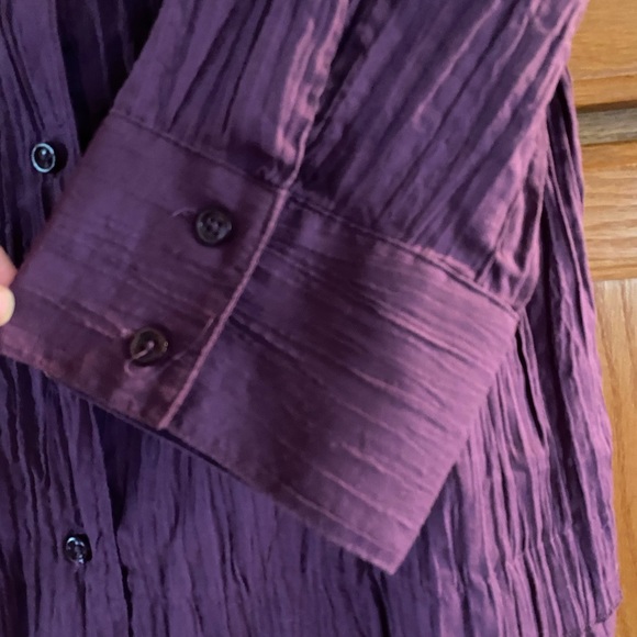 ECU - Front button top, purple,  3/4 sleeves - Picture 5 of 9